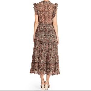 BB Dakota Floral Maxi Dress - Black and Red